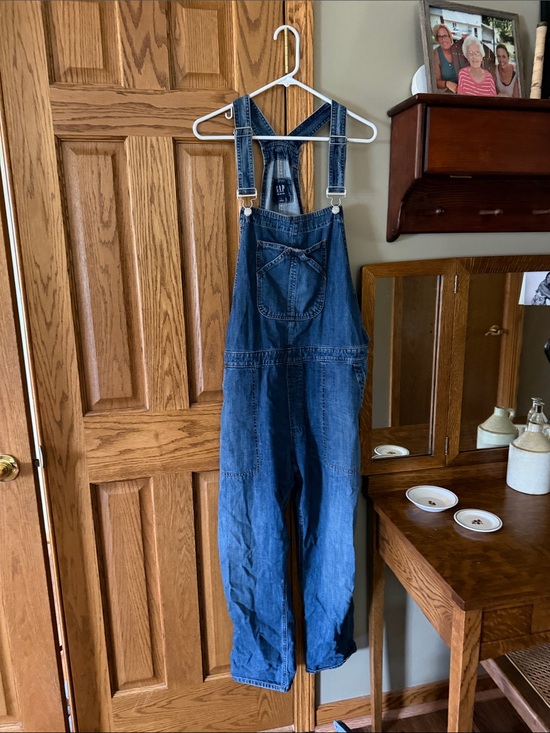 GAP Pants - GAP Indigo Denim Adjustable-Strap Overalls Jumpsuit